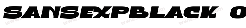 SansExpBlack Oblique字体转换 SansExpBlack Oblique字体转换
